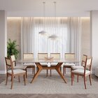 Mesa De Jantar Retangular 8 Lugares 210x100cm Salgueiro Cabec