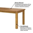 Mesa De Jantar Retangular 8 Lugares 220cm 100% Madeira Maciça