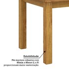 Mesa De Jantar Retangular 8 Lugares 220cm 100% Madeira Maciça