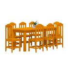 Mesa De Jantar Retangular 8 Lugares Madeira Maciça Safira Cas