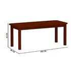 Mesa De Jantar Retangular 8 Lugares Madeira Maciça Safira Cas