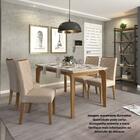 Mesa De Jantar Retangular  Dalia 140 X 90 Cm  6 Lugares Tampo