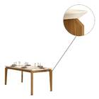 Mesa De Jantar Retangular  Dalia 170 X 90 Cm  6 Lugares Tampo