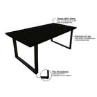 Mesa De Jantar Retangular Abrevitta Preta 180 Cm