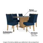 Mesa De Jantar Retangular Acerola 6 Cadeiras Kappesberg - Fr