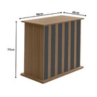 Mesa De Jantar Retangular Amália Carvalho E Grafite 160 Cm