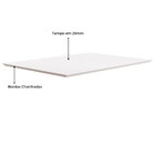 Mesa De Jantar Retangular Amália Carvalho E Off White 136 Cm
