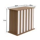 Mesa De Jantar Retangular Amália Carvalho E Off White 160 Cm