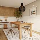 Mesa De Jantar Retangular Arthur Mel 180 Cm