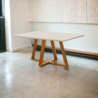 Mesa De Jantar Retangular Bela Luxo Tampo Vidro/mdf 120 Cm Ca