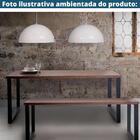 Mesa De Jantar Retangular Boston Industrial Daf Móveis 180 X