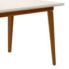 Mesa De Jantar Retangular Brasil Avelã E Off White 130 Cm