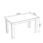 Mesa De Jantar Retangular Canela Com 4 Cadeiras Dalas Mel/gra