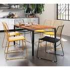 Mesa De Jantar Retangular Chaplin Marrom E Preta 136 Cm