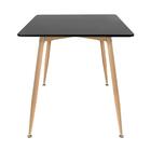 Mesa De Jantar Retangular Clarice 80 X 140 Cm Preto