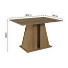 Mesa De Jantar Retangular Com Tampo De Madeira Rustic 5383 Ma