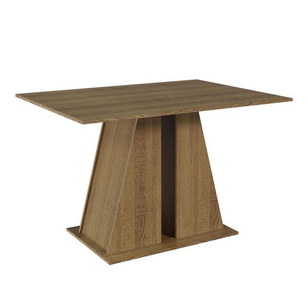 Mesa De Jantar Retangular Com Tampo De Madeira Rustic 5383 Ma
