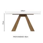 Mesa De Jantar Retangular Com Tampo De Madeira Rustic/branco