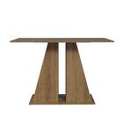 Mesa De Jantar Retangular Com Tampo De Madeira Rustic/crema 5