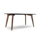 Mesa De Jantar Retangular Com Tampo De Mdf Florencia Preto E