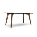 Mesa De Jantar Retangular Com Tampo De Mdf Florencia Preto E