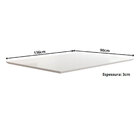 Mesa De Jantar Retangular Com Tampo De Vidro Amália Amêndoa E