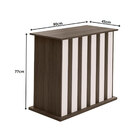 Mesa De Jantar Retangular Com Tampo De Vidro Amália Amêndoa E