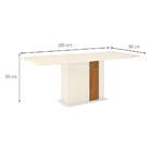 Mesa De Jantar Retangular Com Tampo De Vidro Jein Ii Flex Off