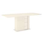 Mesa De Jantar Retangular Com Tampo De Vidro Jein Ii Flex Off