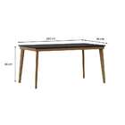 Mesa De Jantar Retangular Com Tampo De Vidro Napoli Preta E A