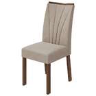 Mesa De Jantar Retangular Com Tampo De Vidro Off White E 6 Ca