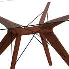 Mesa De Jantar Retangular Com Tampo De Vidro Orlando Incolor