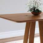 Mesa De Jantar Retangular Com Tampo Laminado Madeira Frame No