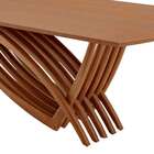 Mesa De Jantar Retangular Com Tampo Madeira Grazzia Imbuia 24