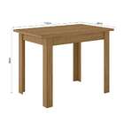 Mesa De Jantar Retangular Com Tampo Mdp Bellagio Carvalho 108