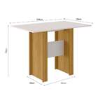 Mesa De Jantar Retangular Com Tampo Mdp Milano Freijó E Off W