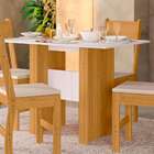 Mesa De Jantar Retangular Com Tampo Mdp Milano Freijó E Off W