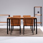 Mesa De Jantar Retangular Denver Industrial Daf Móveis 120 X