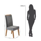 Mesa De Jantar Retangular Divine Com Vidro 1,20x90 E 4 Cadeir