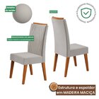 Mesa De Jantar Retangular Divine Com Vidro 1,20x90 E 4 Cadeir