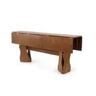 Mesa De Jantar Retangular Dobrável 200cm Em Madeira Maciça Co