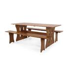 Mesa De Jantar Retangular Dobrável 200cm Em Madeira Maciça Co