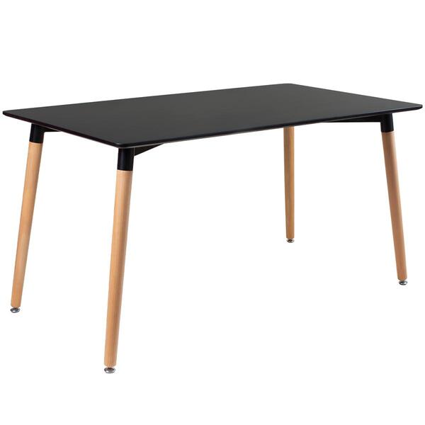 Mesa De Jantar Retangular Eames - 80 X 140 Cm - Preto
