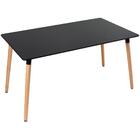 Mesa De Jantar Retangular Eames - 80 X 140 Cm - Preto