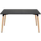 Mesa De Jantar Retangular Eames - 80 X 140 Cm - Preto
