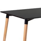 Mesa De Jantar Retangular Eames - 80 X 140 Cm - Preto