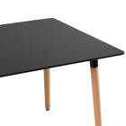 Mesa De Jantar Retangular Eames - 80 X 160 Cm - Preto