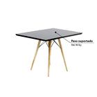 Mesa De Jantar Retangular Eiffel 110 Cm - Preto