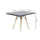 Mesa De Jantar Retangular Eiffel 110 Cm - Preto