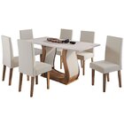 Mesa De Jantar Retangular Emmy Com 6 Cadeiras Venus